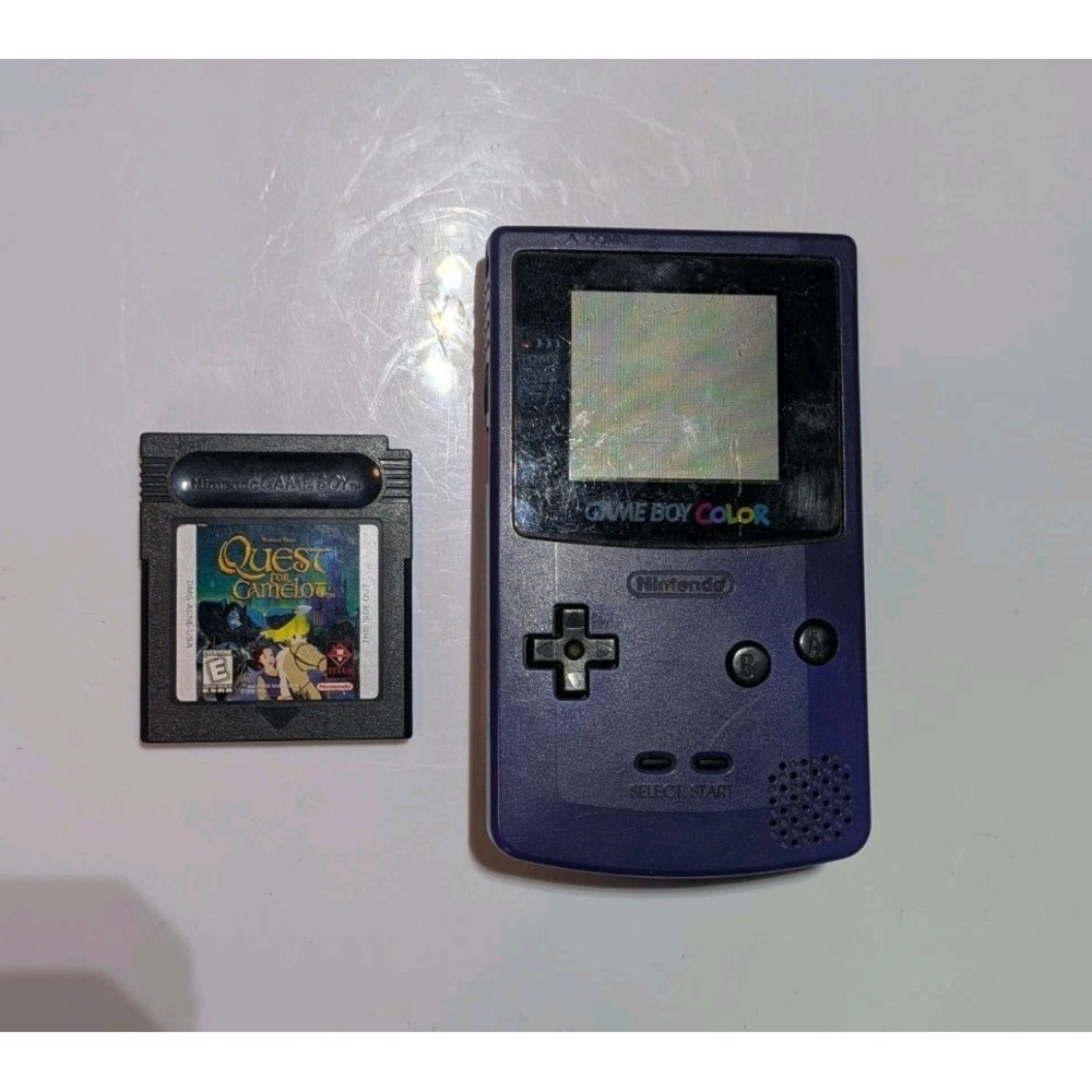 Nintendo Game Boy Color Pokémon Grape Console Game Quest For Camelot Free Return
